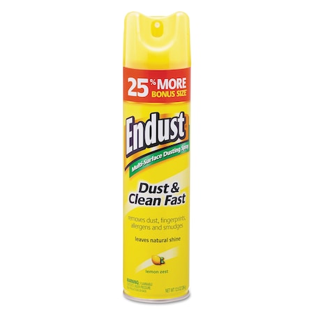 Diversey Endust Multi-Surface Dusting and Cleaning Spray, Lemon Zest, 12.5 oz Aerosol Spray CB508171